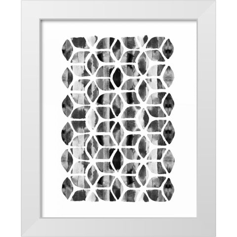 Global Influence 2  White Modern Wood Framed Art Print by Dos Santos, Bella