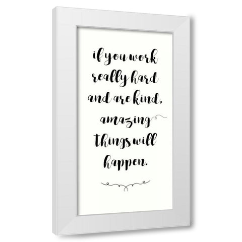 Amazing Things Will Happen 2 White Modern Wood Framed Art Print by Dos Santos, Bella