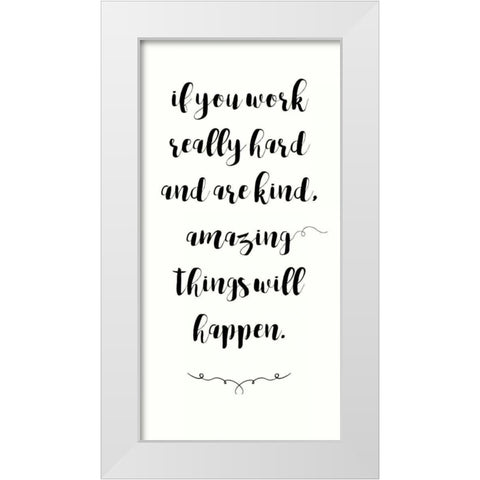 Amazing Things Will Happen 2 White Modern Wood Framed Art Print by Dos Santos, Bella