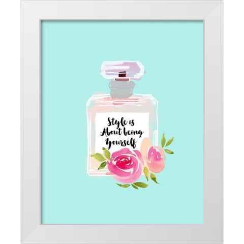 Style Is About White Modern Wood Framed Art Print by Dos Santos, Bella