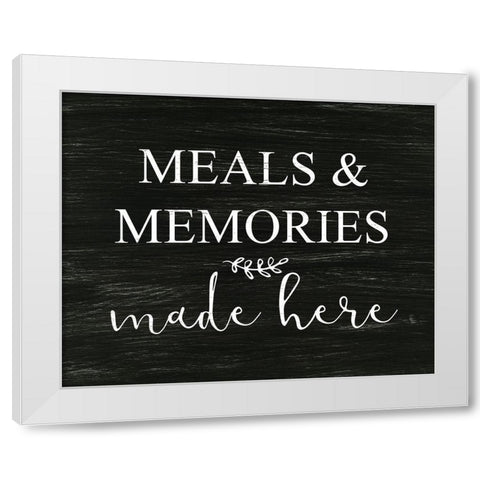 Meal and Memories White Modern Wood Framed Art Print by Dos Santos, Bella