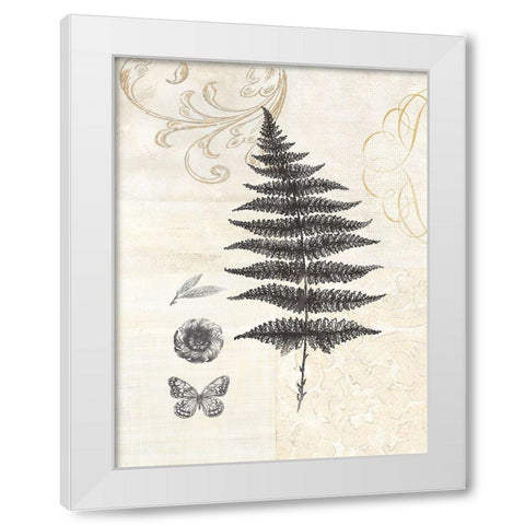 CLASSIC FERN White Modern Wood Framed Art Print by Ross, Devon