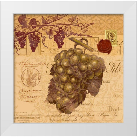 Estate Vintage Blanc White Modern Wood Framed Art Print by Ross, Devon