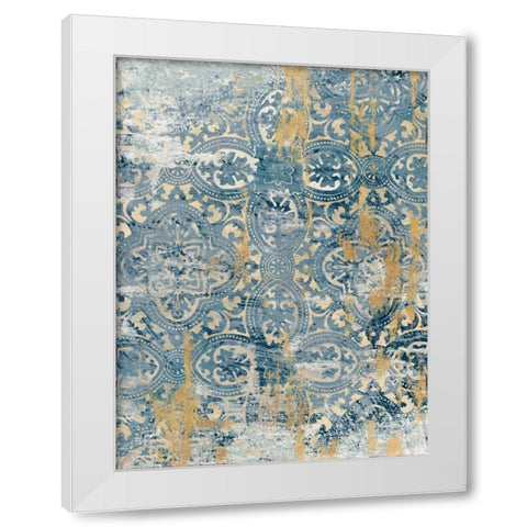 Moroccan Faded Global White Modern Wood Framed Art Print by Ross, Devon