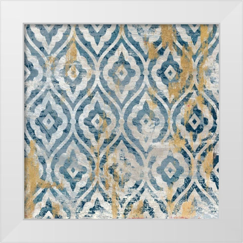 Medina Tile 1 White Modern Wood Framed Art Print by Ross, Devon