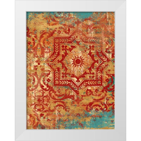 Marrakech Faded Global White Modern Wood Framed Art Print by Ross, Devon