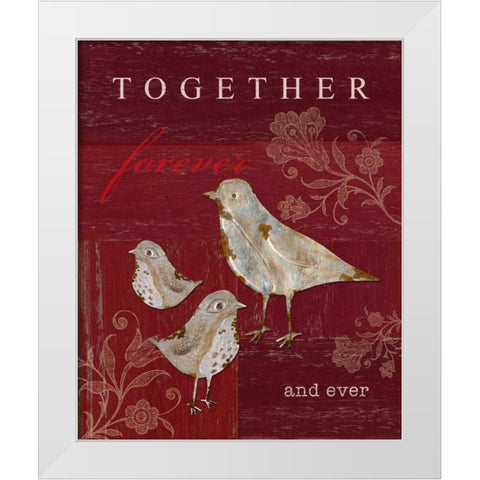 Together Forever and Ever White Modern Wood Framed Art Print by Appleman, Sam