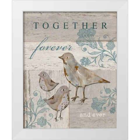 Together Forever and Ever White Modern Wood Framed Art Print by Appleman, Sam