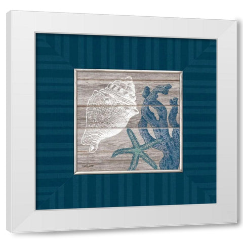 Coastal Treasures White Modern Wood Framed Art Print by Appleman, Sam