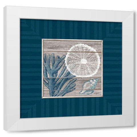 Coastal Bliss White Modern Wood Framed Art Print by Appleman, Sam