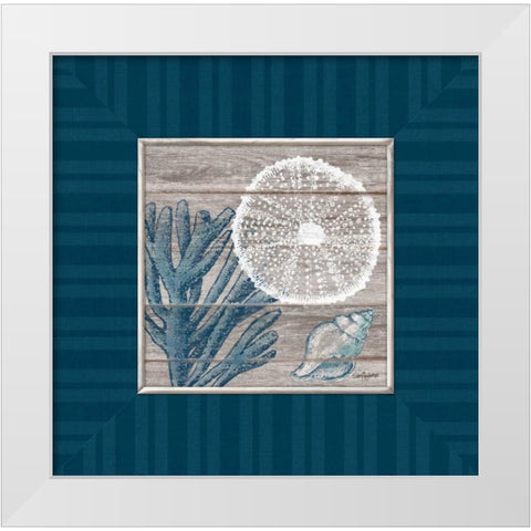 Coastal Bliss White Modern Wood Framed Art Print by Appleman, Sam