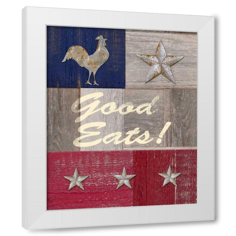 Good Eats White Modern Wood Framed Art Print by Appleman, Sam