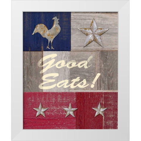 Good Eats White Modern Wood Framed Art Print by Appleman, Sam