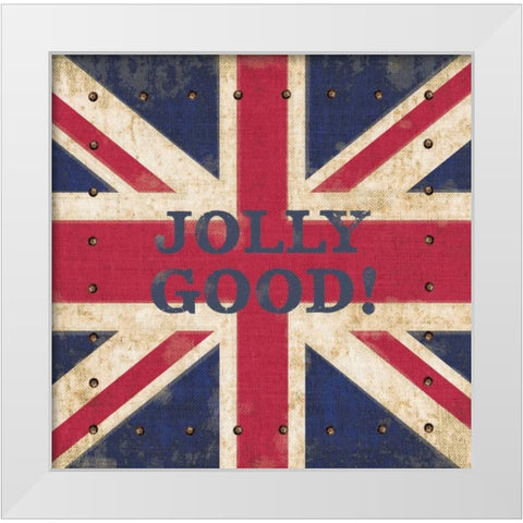 Jolly Good! White Modern Wood Framed Art Print by Appleman, Sam