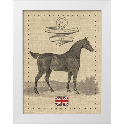 British Champion White Modern Wood Framed Art Print by Appleman, Sam