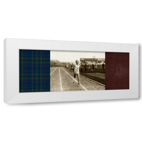 Vintage Track and Field White Modern Wood Framed Art Print by Appleman, Sam