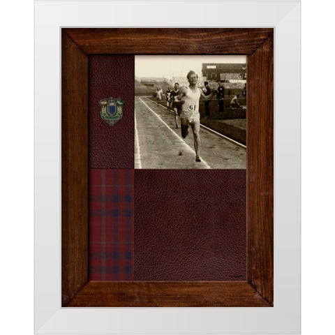 Vintage Sprinter White Modern Wood Framed Art Print by Appleman, Sam