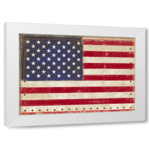 Vintage American White Modern Wood Framed Art Print by Appleman, Sam