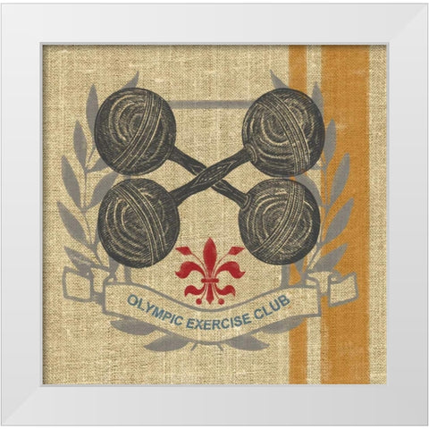 Olympic Exercise Club White Modern Wood Framed Art Print by Appleman, Sam