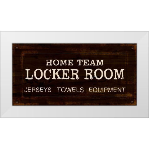 Vintage Locker Room White Modern Wood Framed Art Print by Appleman, Sam