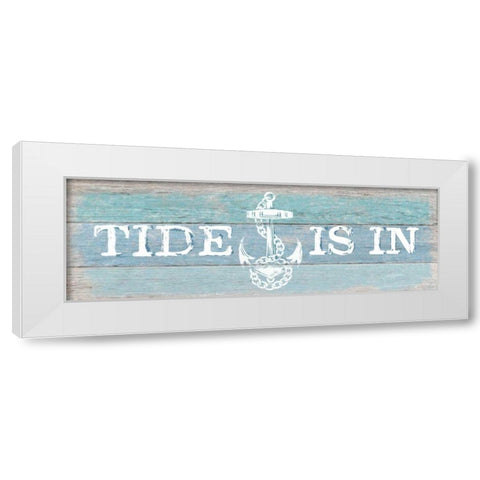 Tide Is In White Modern Wood Framed Art Print by Appleman, Sam