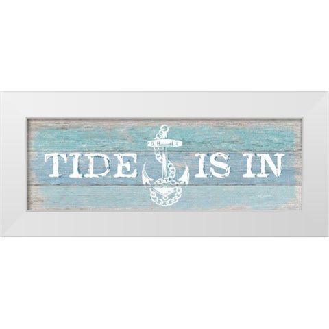 Tide Is In White Modern Wood Framed Art Print by Appleman, Sam