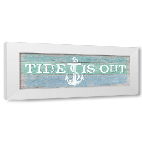 Tide Is Out White Modern Wood Framed Art Print by Appleman, Sam