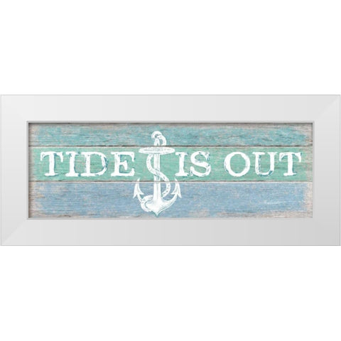 Tide Is Out White Modern Wood Framed Art Print by Appleman, Sam