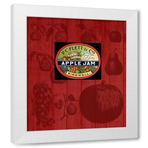 Apple jam White Modern Wood Framed Art Print by Appleman, Sam