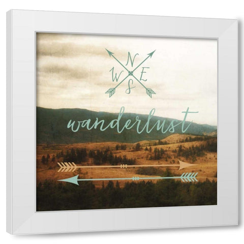 Wanderlust White Modern Wood Framed Art Print by Appleman, Sam