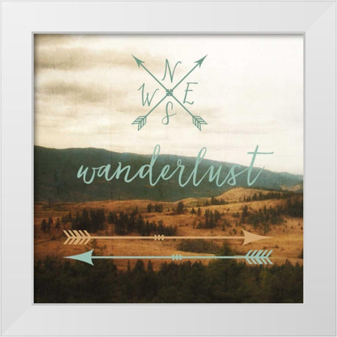 Wanderlust White Modern Wood Framed Art Print by Appleman, Sam