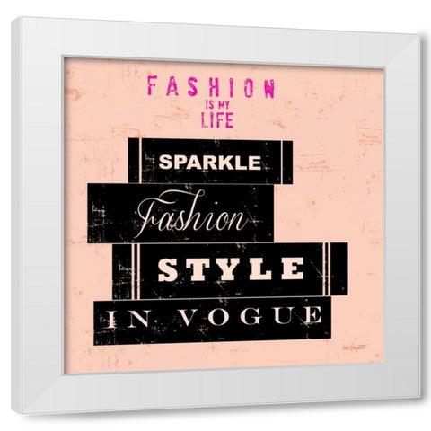 Savvy Fashion 2 White Modern Wood Framed Art Print by Bryant, Lola
