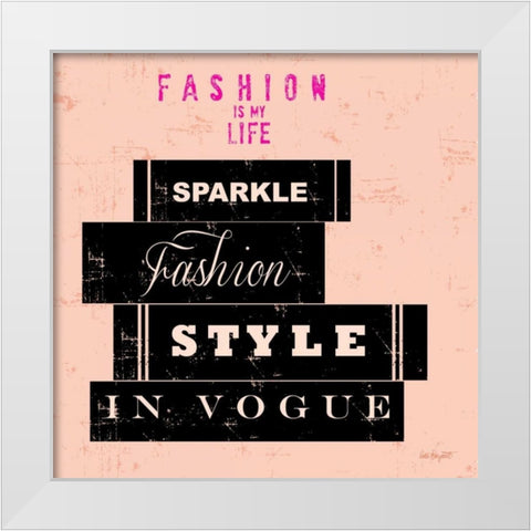 Savvy Fashion 2 White Modern Wood Framed Art Print by Bryant, Lola