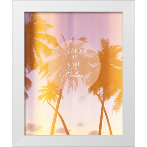 Glam World 2 White Modern Wood Framed Art Print by Bryant, Lola