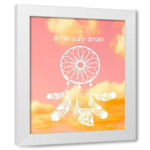 Glam World 3 White Modern Wood Framed Art Print by Bryant, Lola