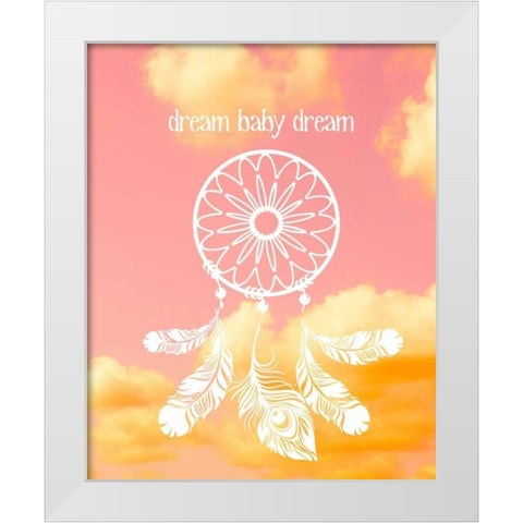 Glam World 3 White Modern Wood Framed Art Print by Bryant, Lola