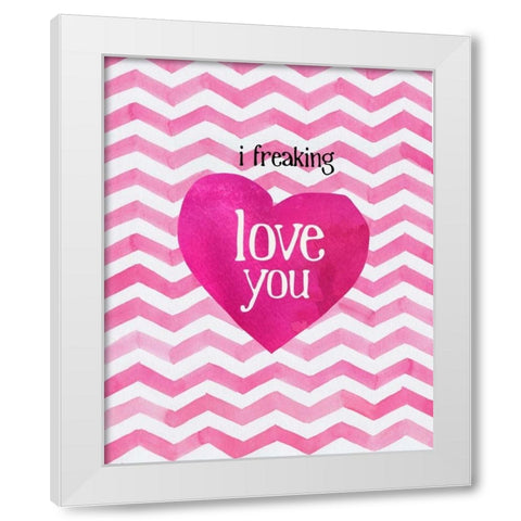 Glam World 8 White Modern Wood Framed Art Print by Bryant, Lola