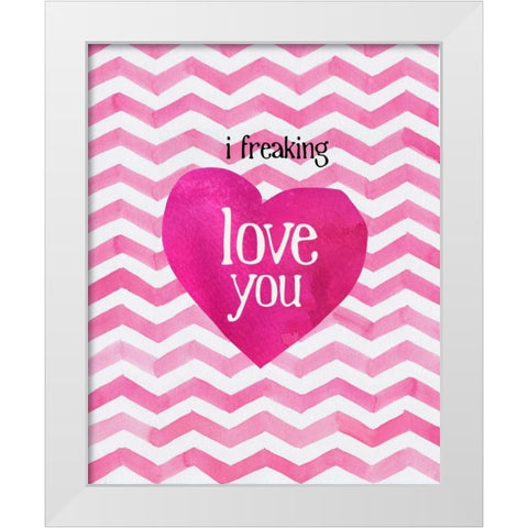 Glam World 8 White Modern Wood Framed Art Print by Bryant, Lola