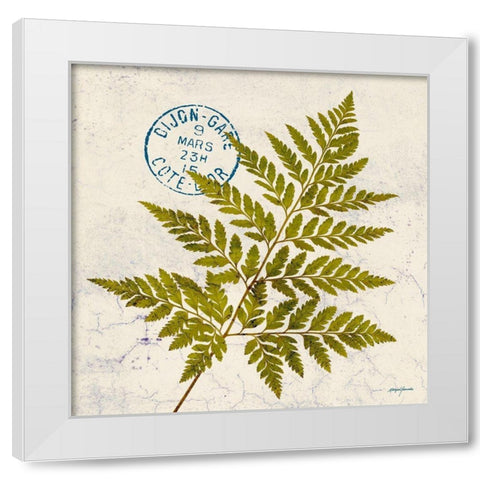 JADE FOREST LEAF 1 White Modern Wood Framed Art Print by Yamada, Morgan