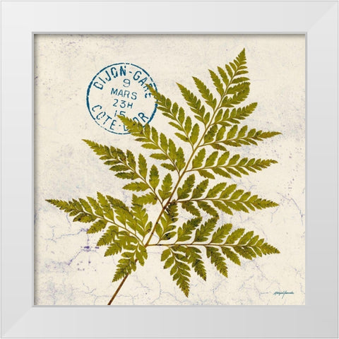 JADE FOREST LEAF 1 White Modern Wood Framed Art Print by Yamada, Morgan