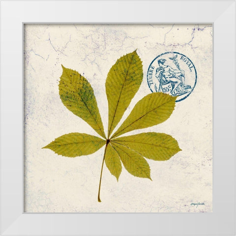 JADE FOREST LEAF 3 White Modern Wood Framed Art Print by Yamada, Morgan
