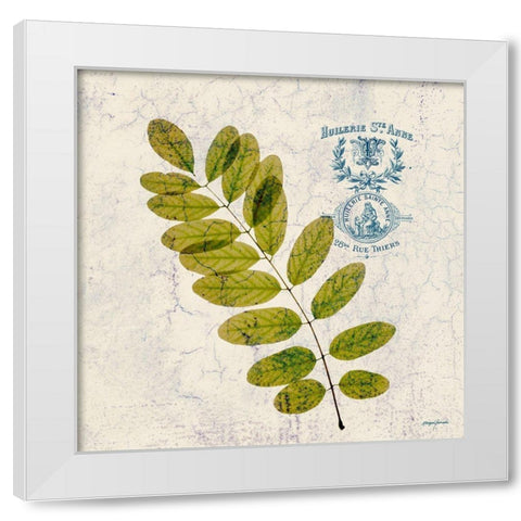 JADE FOREST LEAF 4 White Modern Wood Framed Art Print by Yamada, Morgan