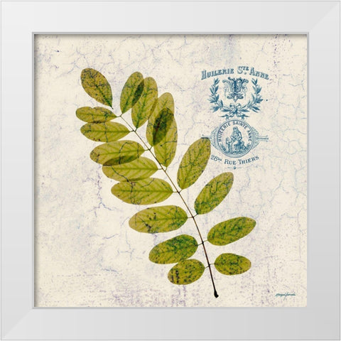JADE FOREST LEAF 4 White Modern Wood Framed Art Print by Yamada, Morgan