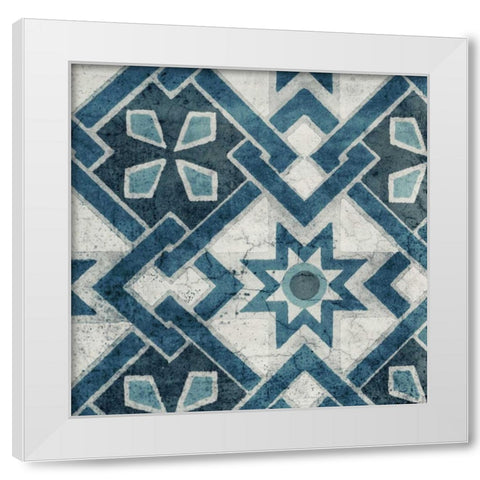 Persian Jewel Blue 2 White Modern Wood Framed Art Print by Yamada, Morgan