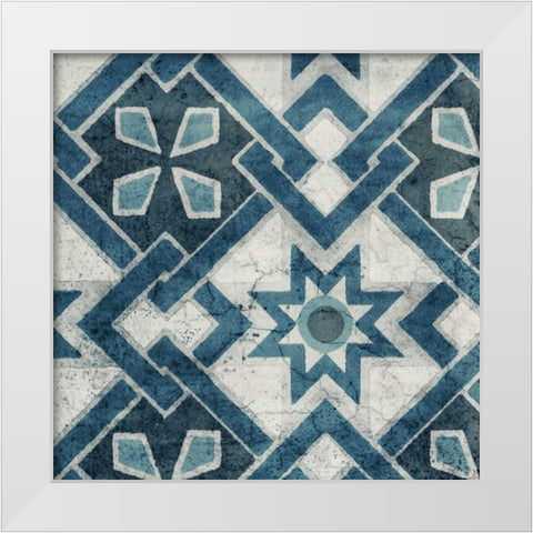 Persian Jewel Blue 2 White Modern Wood Framed Art Print by Yamada, Morgan