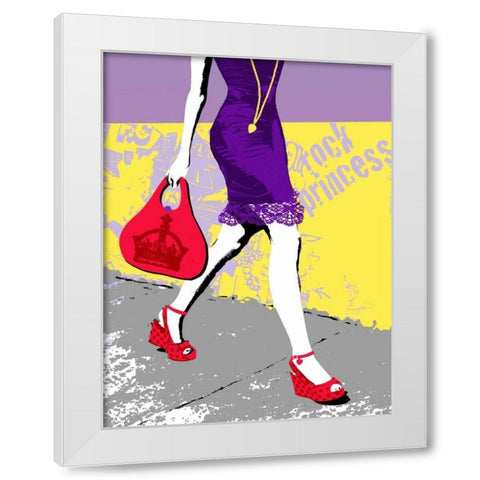 Urban Mode White Modern Wood Framed Art Print by Taylor, Evangeline