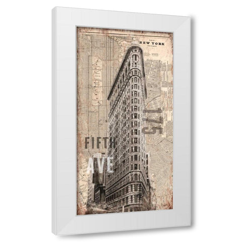 175 Fifth Avenue White Modern Wood Framed Art Print by Taylor, Evangeline