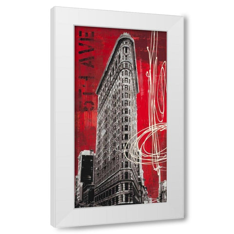 5th Avenue Icon White Modern Wood Framed Art Print by Taylor, Evangeline