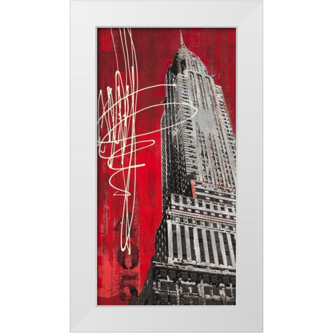 Lexington Avenue Icon White Modern Wood Framed Art Print by Taylor, Evangeline