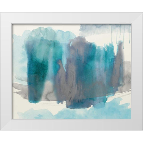 Free Flow 2 White Modern Wood Framed Art Print by Taylor, Evangeline